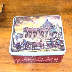Vintage Decorative Tin Box